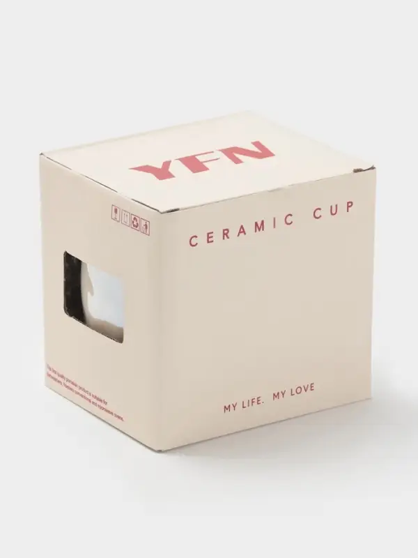 Кружка 350 ид Кружка 350 ид "Бантик" 8,5х9 см белый бант