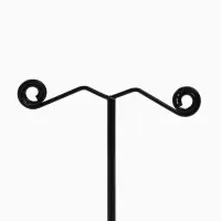 Подставка под серьги &laquo;QF. Акрил&raquo;, набор 3 шт., h=8, 10, 12 см, чёрная