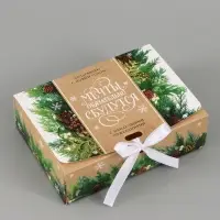 Коробка подарочная новогодняя складная &laquo;Мечты сбудутся&raquo;, 16.5&times;12&times;5 см