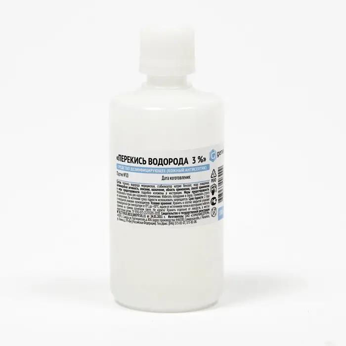 Перекись водорода LekSa, 3 %, 100 мл Перекись водорода LekSa, 3 %, 100 мл