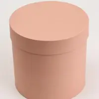 Набор круглых коробок 5 в 1 &laquo;Краски&raquo;, персиковый, 25&times;25&times;25 - 19&times;19&times;19 см