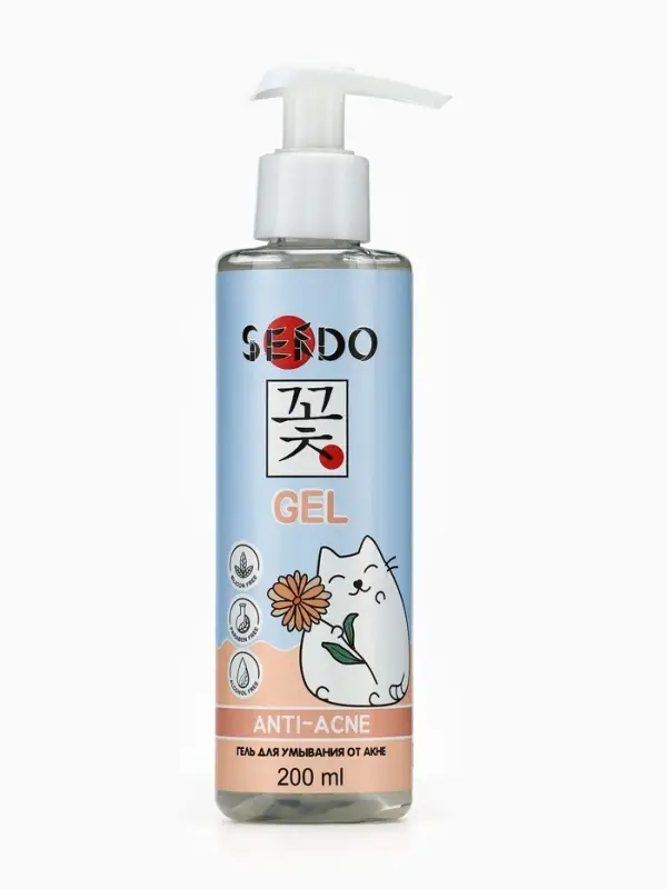Гель для умывания SENDO от акне anti-acne cleansing gel, 200 мл