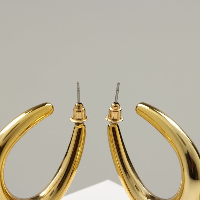 Серьги набор 3 пары «Нежность», цвет белый в золоте Серьги набор 3 пары «Нежность», цвет белый в золоте