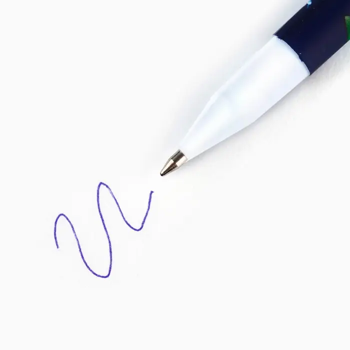 Ручка шариковая, пластик с колпачком софт-тач, синяя паста 0.7 мм «Любимый учитель»