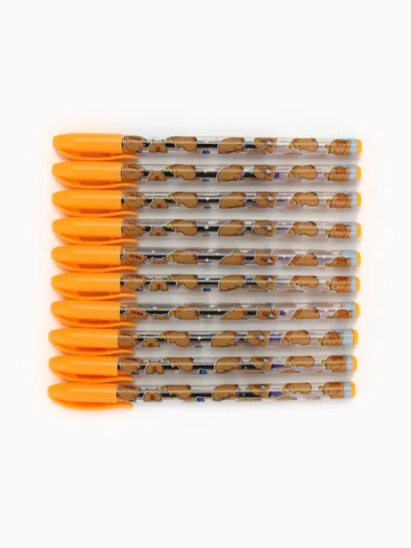 Ручка шариковая с колпачком &laquo;Капибара&raquo;, синяя паста 0.7 мм