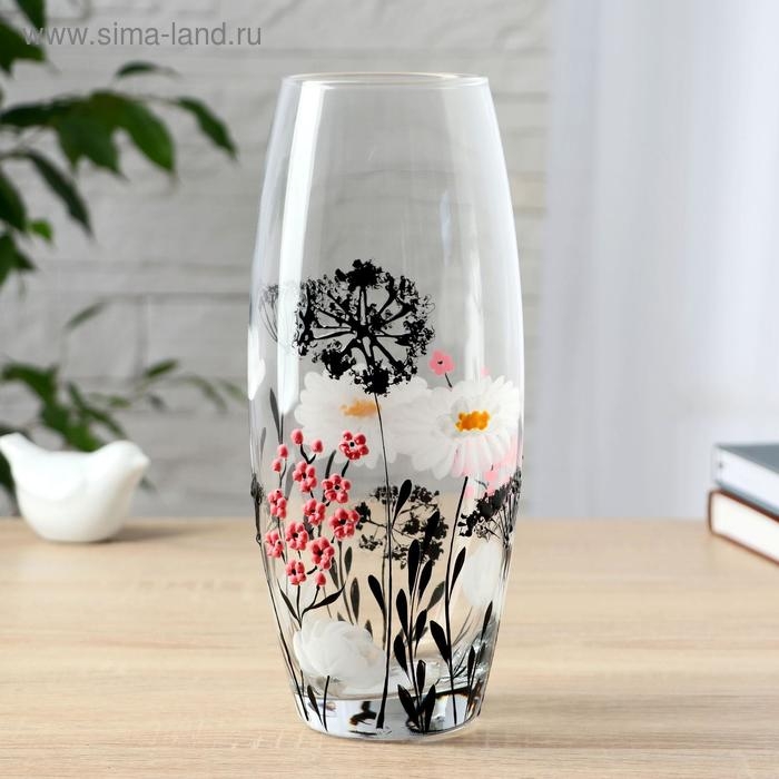 Ваза  Ваза "Цветы" d-8см 11х26 см