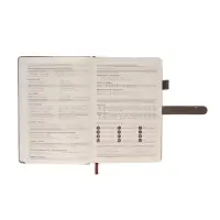 Ежедневник недатированный формат А5, 80л, линия, с ручкой, подар коробка, Серый