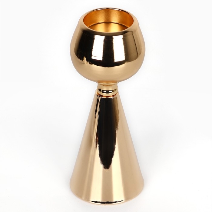 Подсвечник металл на 1 свечу «Гиацинт» цвет золото 8 х 8 х 21 см Подсвечник металл на 1 свечу «Гиацинт» цвет золото 8 х 8 х 21 см