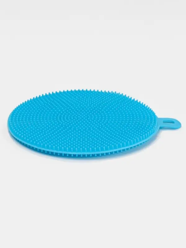 Щётка для умывания с подвесом, силиконовая, d=9.5 см, МИКС