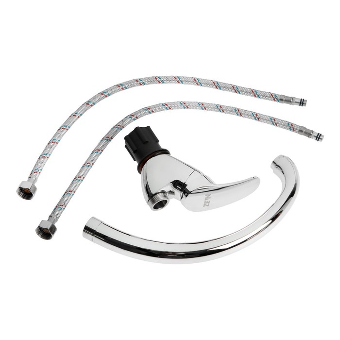 Смеситель для кухни ZEIN Z7214, однорычажный, картридж керамика 35 мм, латунь, хром Смеситель для кухни ZEIN Z7214, однорычажный, картридж керамика 35 мм, латунь, хром