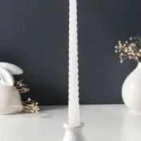 Свеча витая 25 см, 57 г, 5 ч, белый