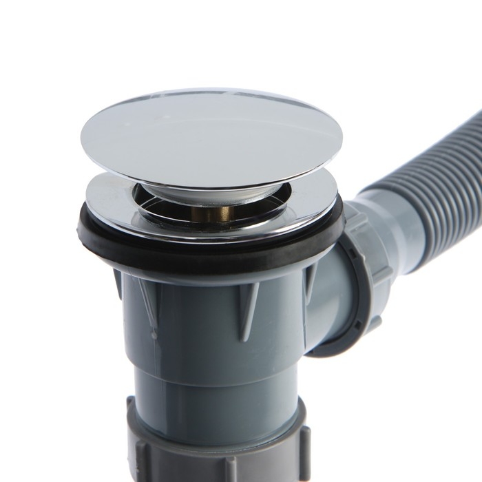 Сифон для ванны TIM BAS0270P(A), 1 1/2 Сифон для ванны TIM BAS0270P(A), 1 1/2"х40 мм, клик-клак, с фиксатором, пластик