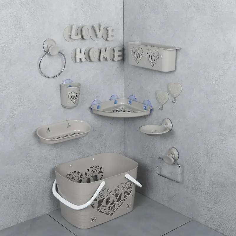 VETTA Love Полочка для ванной комнаты, пластик, 23х10,5х5см, 2 цвета