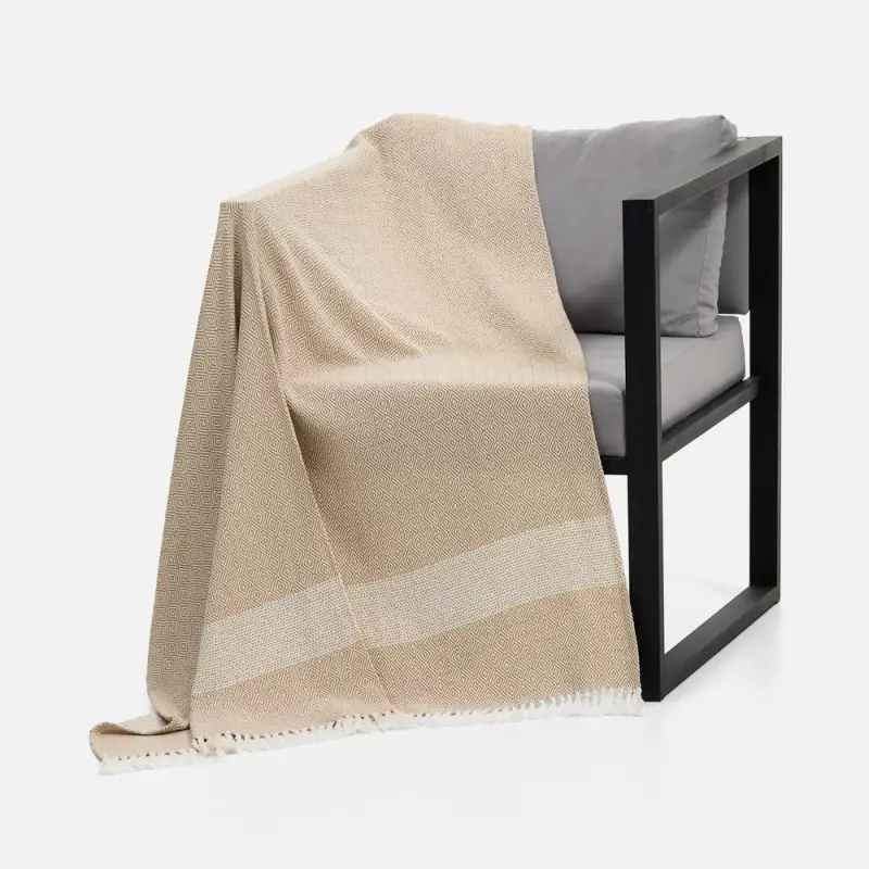 Плед Ladakh, бежевый Плед Ladakh, бежевый