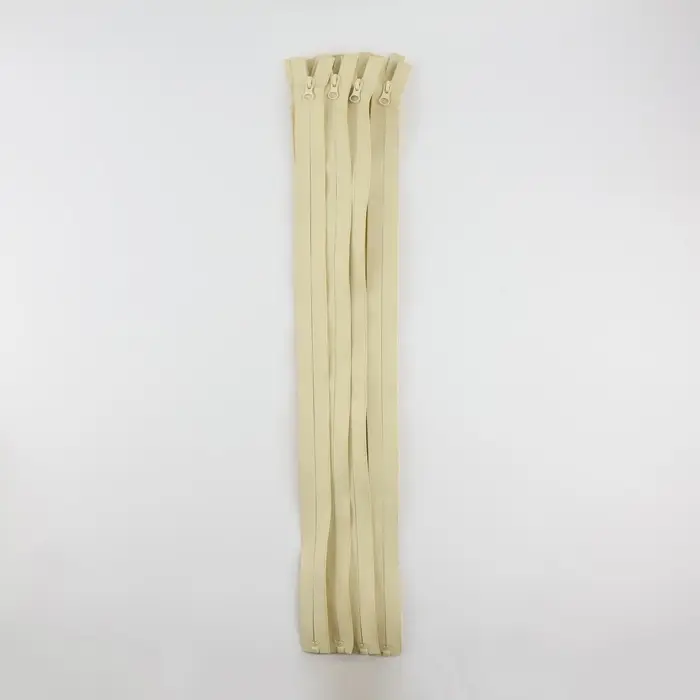 Молния «Спираль», №7, разъёмная, водонепроницаемая, замок автомат, 60 см, светло-бежевая