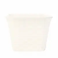 Ящик балконный для цветов &laquo;Ротанг&raquo;, 18 л, 63&times;20&times;14.5 см, с дренажной вставкой, пластиковый, белый