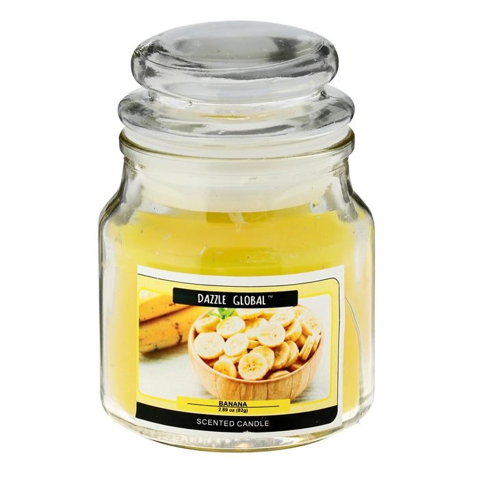 Свеча в банке Свеча в банке "Банан" 82 гр 6х9х9 см