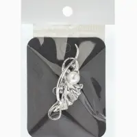 Брошь &laquo;Цветок&raquo; калла, жемчуг,  цвет белый в серебре