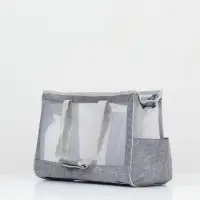 Сумка-переноска для животных, 24&times;25&times;41 см, с раздвижным окном, серая