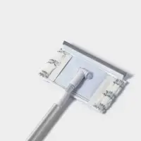 Щётка для окон, телескопическая алюминиевая ручка 59(103) см, водосгон 20.5 см, насадка из микрофибры 20.5&times;12 см