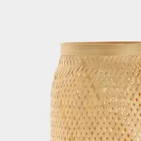 Корзинка плетёная из бамбука, 20&times;20&times;28 см