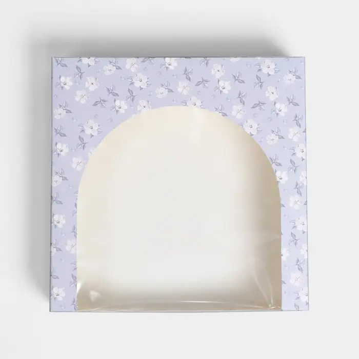Кондитерская упаковка, коробка с PVC окном, With love, 20 х 20 х 5 см Кондитерская упаковка, коробка с PVC окном, With love, 20 х 20 х 5 см