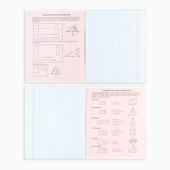 Тетрадь в клетку, предметная, 36 л.,на скрепке, блок №1 &laquo;Исторические личности. Геометрия&raquo;