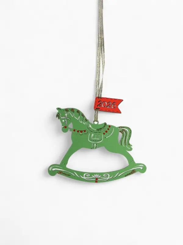 Набор ёлочных украшений "Лошадки. 2026" 11,5х8,5 см Ассорти, 5 шт.