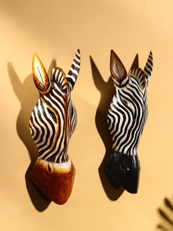 Маска «Зебра», 30 см, албезия, МИКС