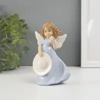 Фигурка керамика &laquo;Девочка-ангел в цветном платье с шляпкой&raquo;, 14&times;8.5&times;6.5 см, МИКС