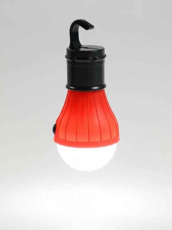 Фонарь кемпинговый, 60 Лм, 3 режима, от батареек 3&times;ААА, 11&times;5 см, красный