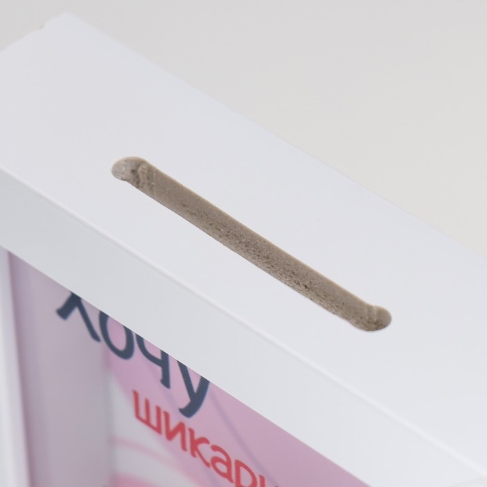 Копилка интерьерная пластик Копилка интерьерная пластик "Хочу шикарный букет!" 17х12х3,8 см