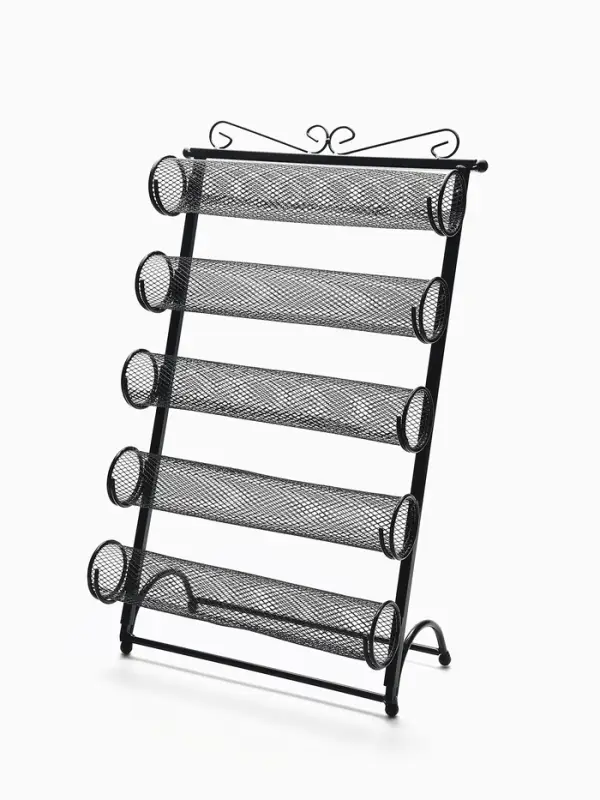 Подставка для часов, браслетов QF, 5 роликов, 32&times;16&times;53 см, чёрная