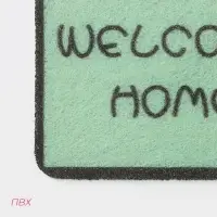 Коврик придверный Доляна &laquo;Корги&raquo;, грязезащитный, 40&times;60 см, зелёный