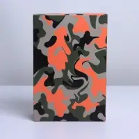 Коробка подарочная складная, упаковка, «Милитари», 16 х 23 х 7.5 см