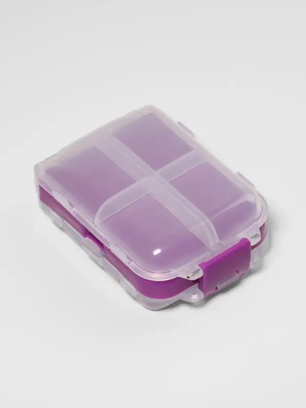 Таблетница &laquo;Максимум&raquo;, 10&times;6.5&times;3.5 см, 8 секций, сиреневая