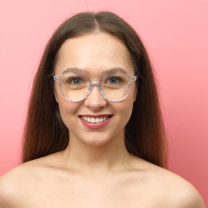 Очки для компьютера,  Очки для компьютера, "Мастер К", 14 х 14 х 4.5 см, линза 4.5 х 5.2 см, салфетка