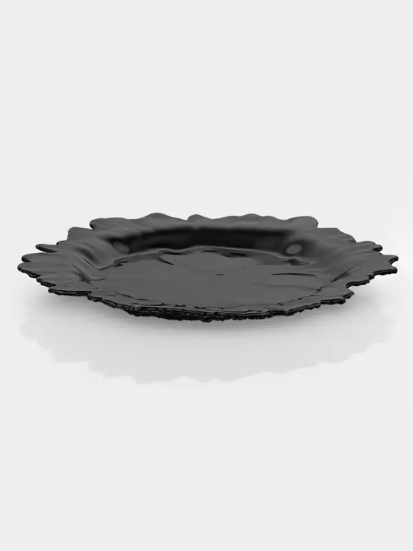 Тарелка подстановочная "Сияние", 33х3 см, черная