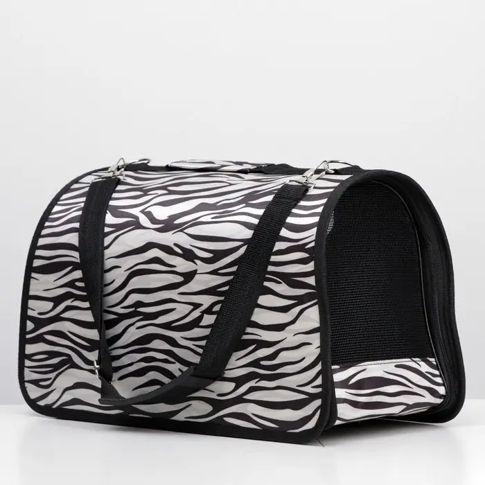 Сумка - переноска для животных &laquo;Белый тигр&raquo;, размер М, 45&times;21&times;27 см