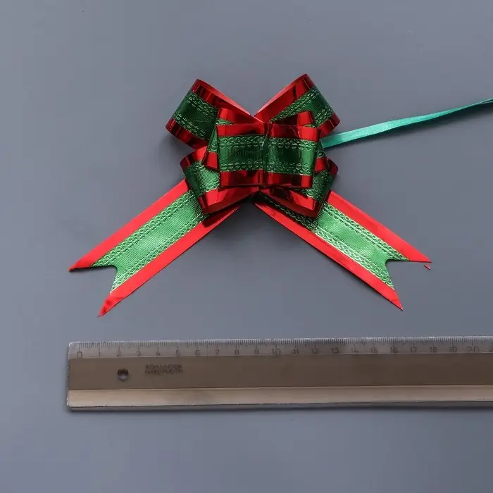 Бант - бабочка №3, красно - зелёный Бант - бабочка №3, красно - зелёный