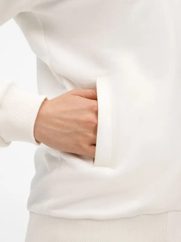 Бомбер унисекс Townie, молочно-белый, размер S