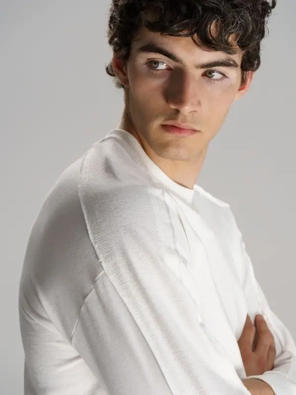 Свитшот унисекс Vozduh, молочно-белый, размер XS/S Свитшот унисекс Vozduh, молочно-белый, размер XS/S