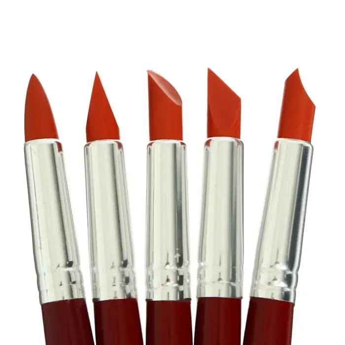 Набор кистей для рисования, 5 штук, круглые, латекс, большие, МИКС