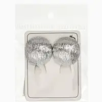 Серьги клипсы для ушей QF &laquo;Полукруг&raquo;, цвет серебро