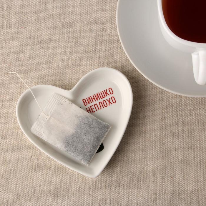 Подставка керамическая «Винишко», 10 х 9 см, цвет белый Подставка керамическая «Винишко», 10 х 9 см, цвет белый