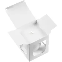 Елочный шар Gala Matt в коробке, 6 см, белый