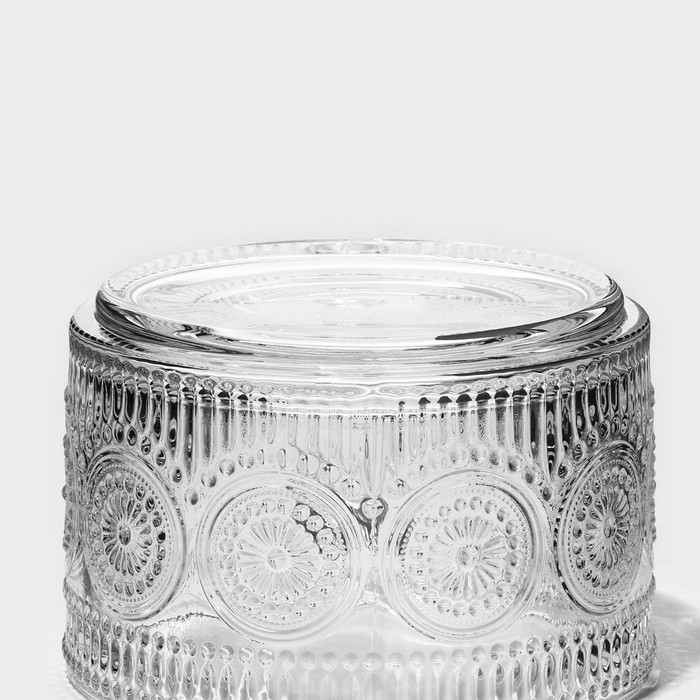 Кружка стеклянная «Ларго», 400 мл, 10,5×7 см