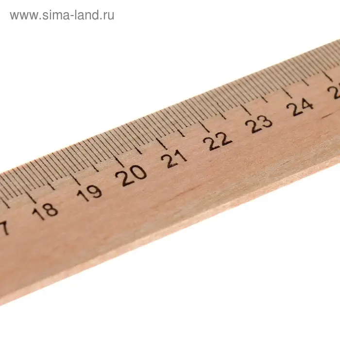 Линейка деревянная, 50 см Линейка деревянная, 50 см