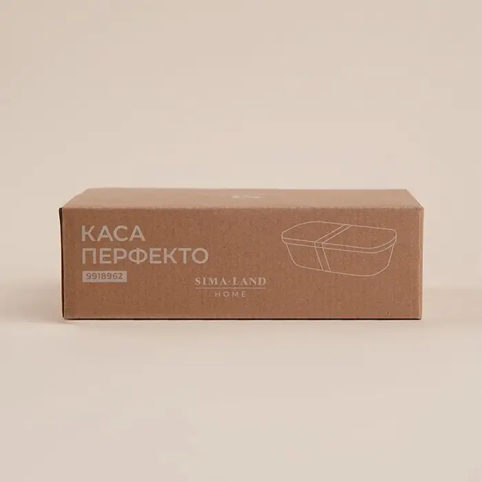 Контейнер для еды SL Home &laquo;Каса Перфекто&raquo;, 21.5&times;12.5&times;6 см, с бамбуковой крышкой, оцинкованная сталь, зелёный