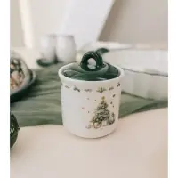 Сахарница новогодняя Доляна &laquo;Приближение чуда&raquo;, 150 мл, керамика, белая